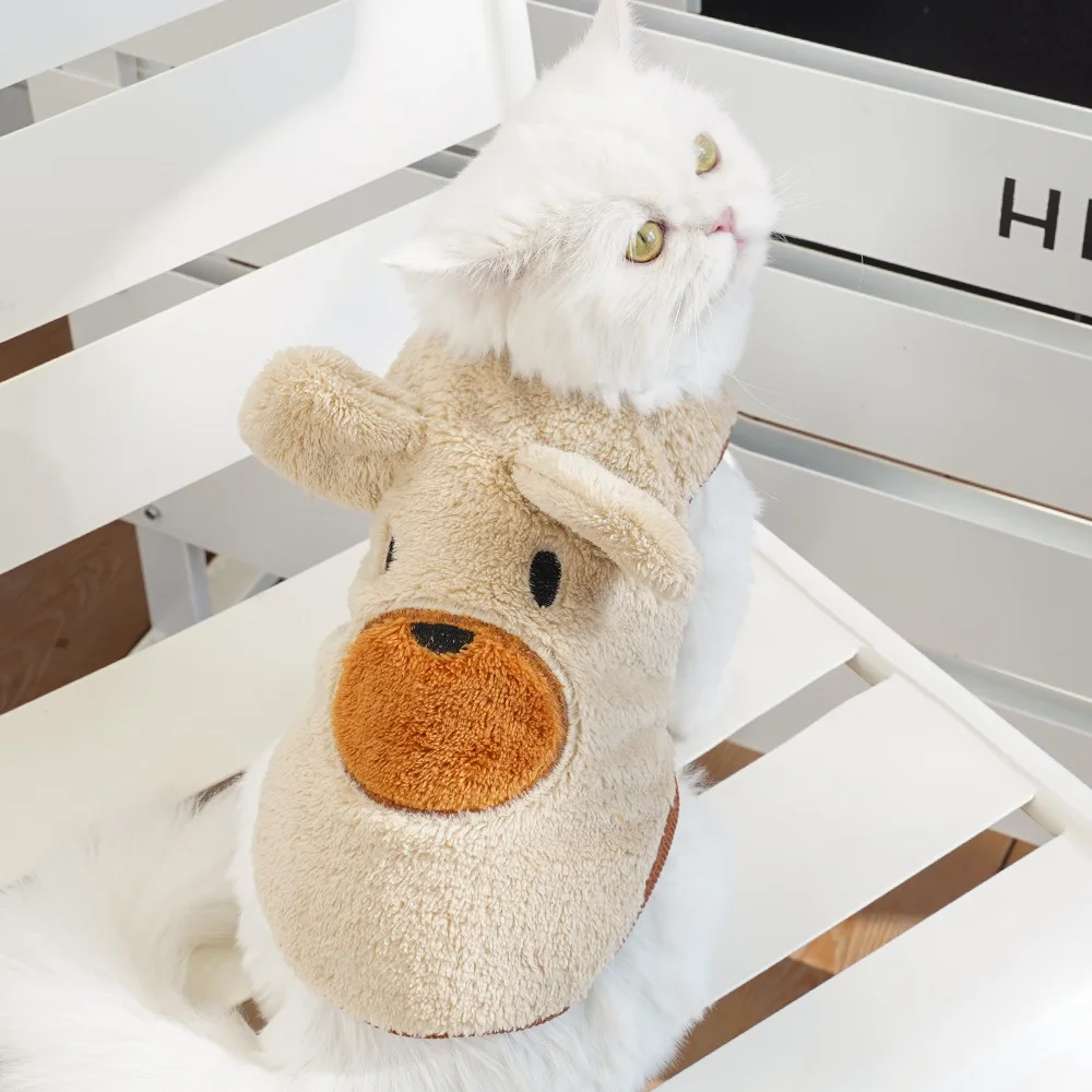 Winter Clothing Accessories - 冬用ぬいぐるみ犬服 暖かくて可愛いペット子犬服 テディシュナウザー犬服 猫服アクセサリー