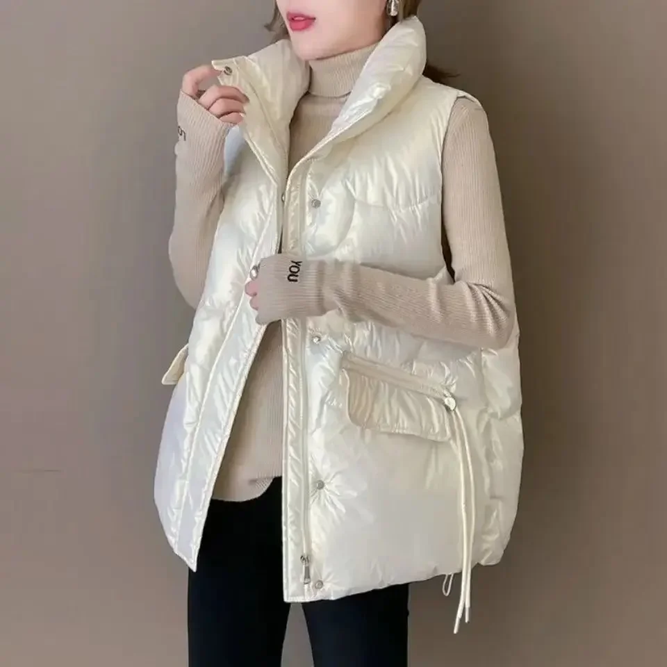 Winter Clothing On Sale Women'S - 女性用フグベスト,ダウンコート,ハーフキルティング,ルーズ,ショート,冬服,カジュアルアウター,断熱コート,新品,発売中