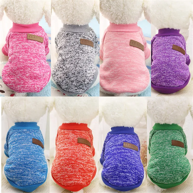 Winter Clothing Accessories - 小型犬用のかわいい犬服、柔らかいペット用犬セーター、冬用チワワ服、定番ペット服アクセサリー