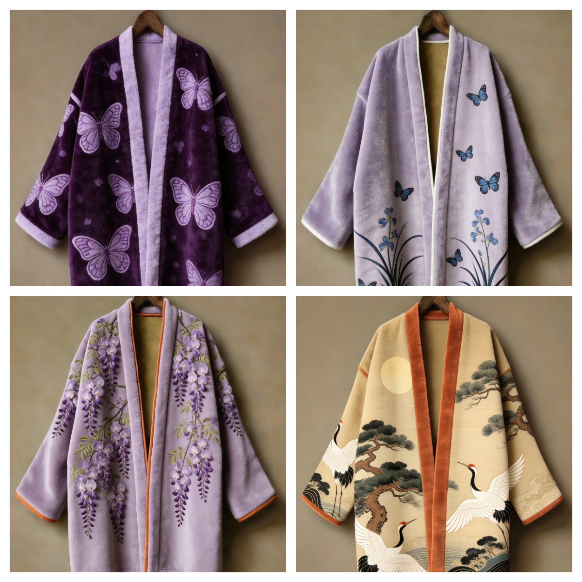 Traditional Winter Japanese Clothing - 日本の着物羽織浴衣サムライ男性と女性のためのプリントシャツ原宿秋冬フランネルカーディガン道教ローブ