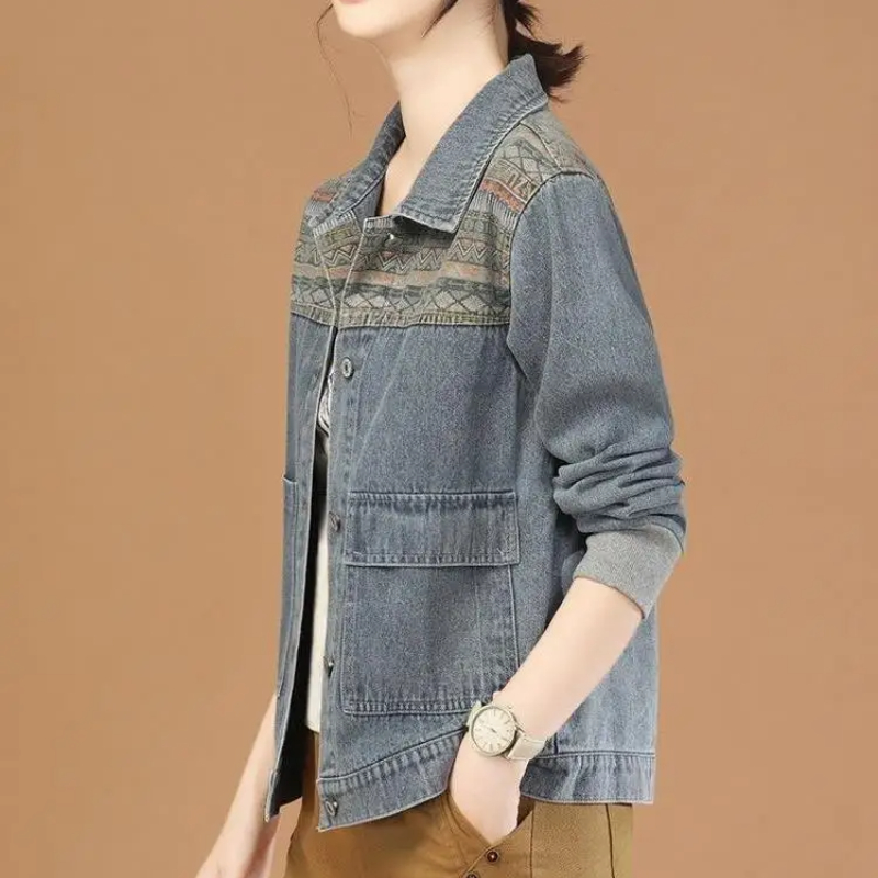Winter Clothing On Sale Women'S - レディースヴィンテージデニムジャケット,ラグジュアリーカウボーイコート,デミシーズン衣類,新着,春,秋,2022
