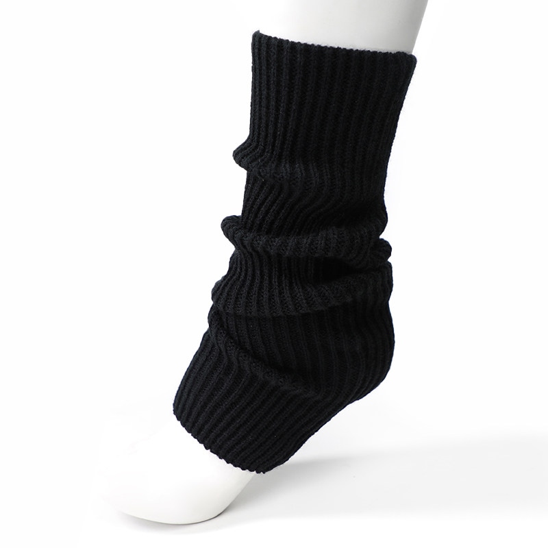 Winter Clothing Accessories - 冬ラテンダンス服黒白ニット靴下ふくらはぎカバー女性ふくらはぎスリーブダンス練習着ラテンアクセサリー