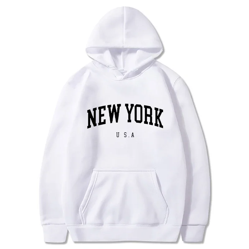 男性女性ニューヨーク米国都市パーカーファッションレタープリン - Winter Clothing In New York City のレビューと価格