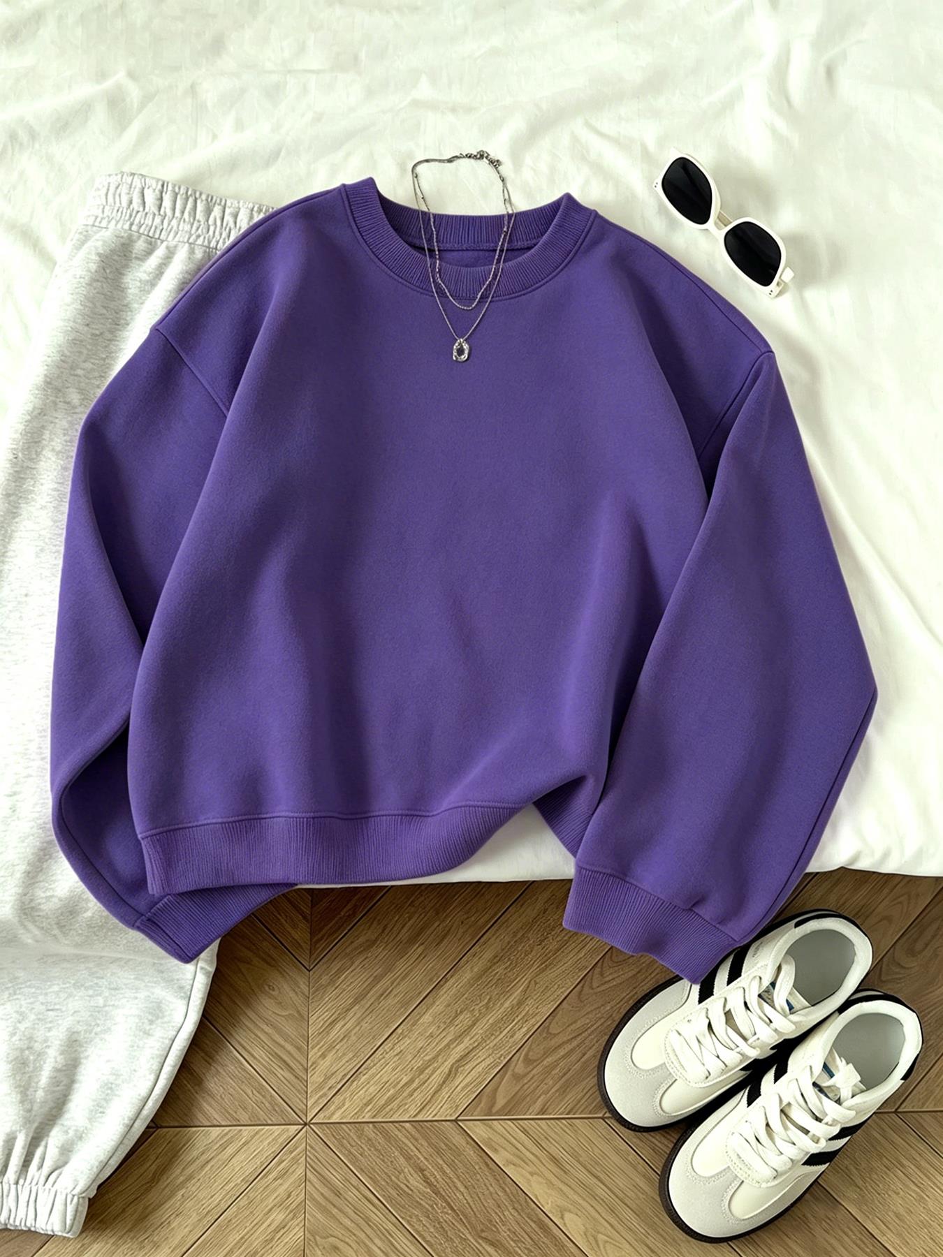 クリアランスセール中 ソリッドレディースカジュアルOネックス - Winter Clothing On Sale Women'S のレビューと価格