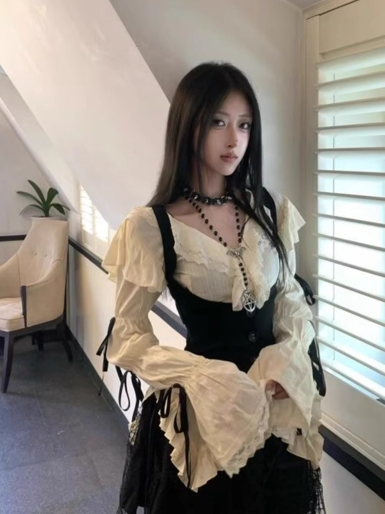 新しいサブカルチャーレースヴィンテージ3点セット女性用デザイ - Winter Clothing Vintage のレビューと価格