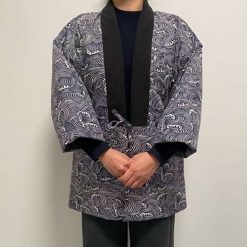 伝統的な日本の半纏ジャケットユニセックス冬着物コートキルティ - Traditional Winter Japanese Clothing のレビューと価格