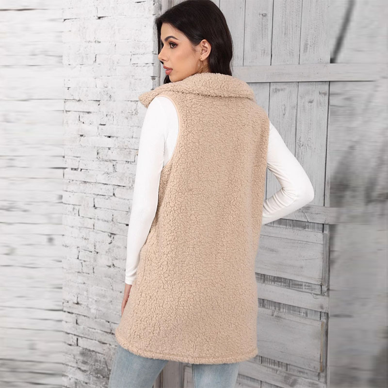 レディースラムプラッシュベスト、クラシックなデザインの安価な - Winter Clothing On Sale Women'S のレビューと価格