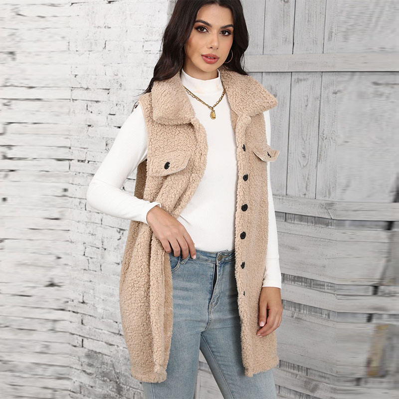 レディースラムプラッシュベスト、クラシックなデザインの安価な - Winter Clothing On Sale Women'S のレビューと価格