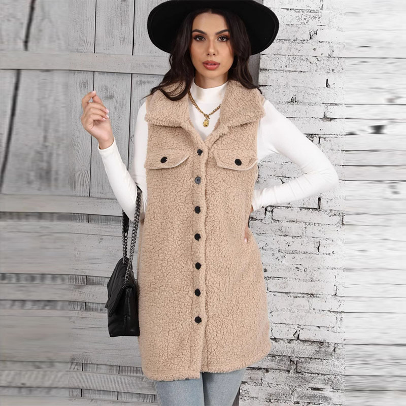 レディースラムプラッシュベスト、クラシックなデザインの安価な - Winter Clothing On Sale Women'S のレビューと価格