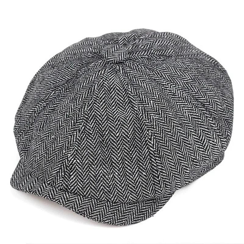 新しいメンズフラットトップアイビーギャツビードライビングキャ - Winter Clothing Accessories のレビューと価格