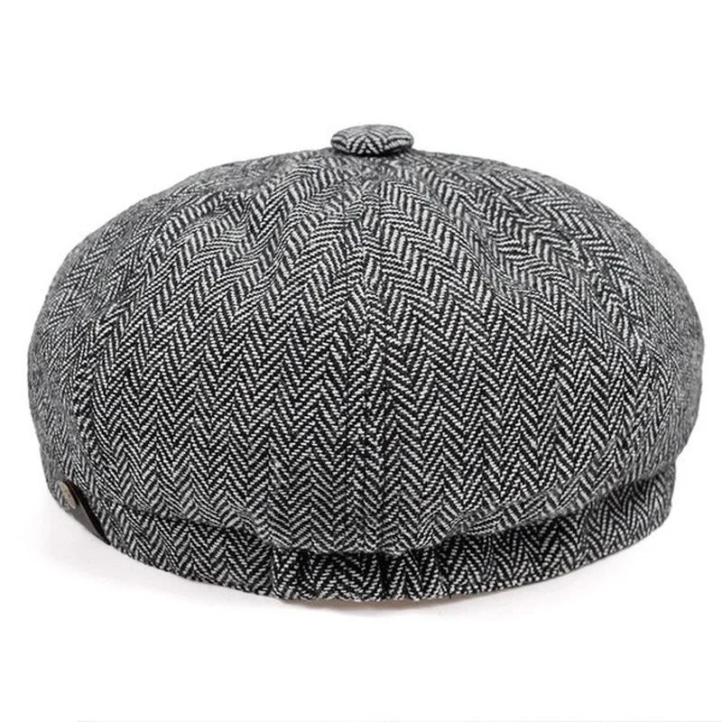 新しいメンズフラットトップアイビーギャツビードライビングキャ - Winter Clothing Accessories のレビューと価格
