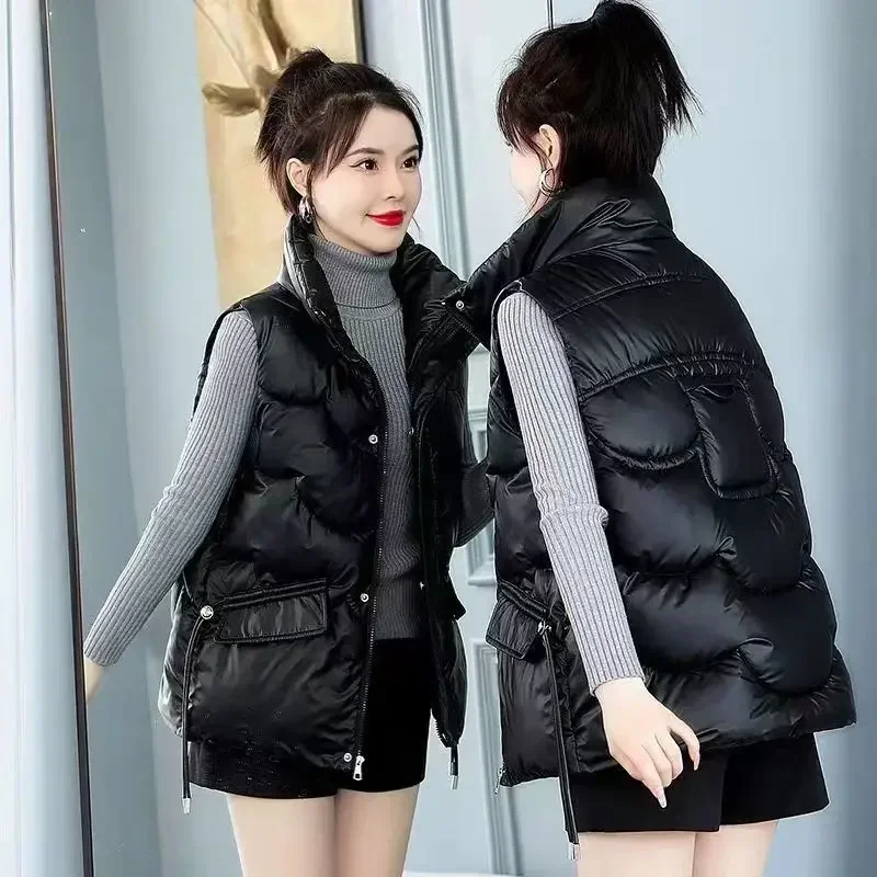 女性用フグベスト,ダウンコート,ハーフキルティング,ルーズ, - Winter Clothing On Sale Women'S のレビューと価格