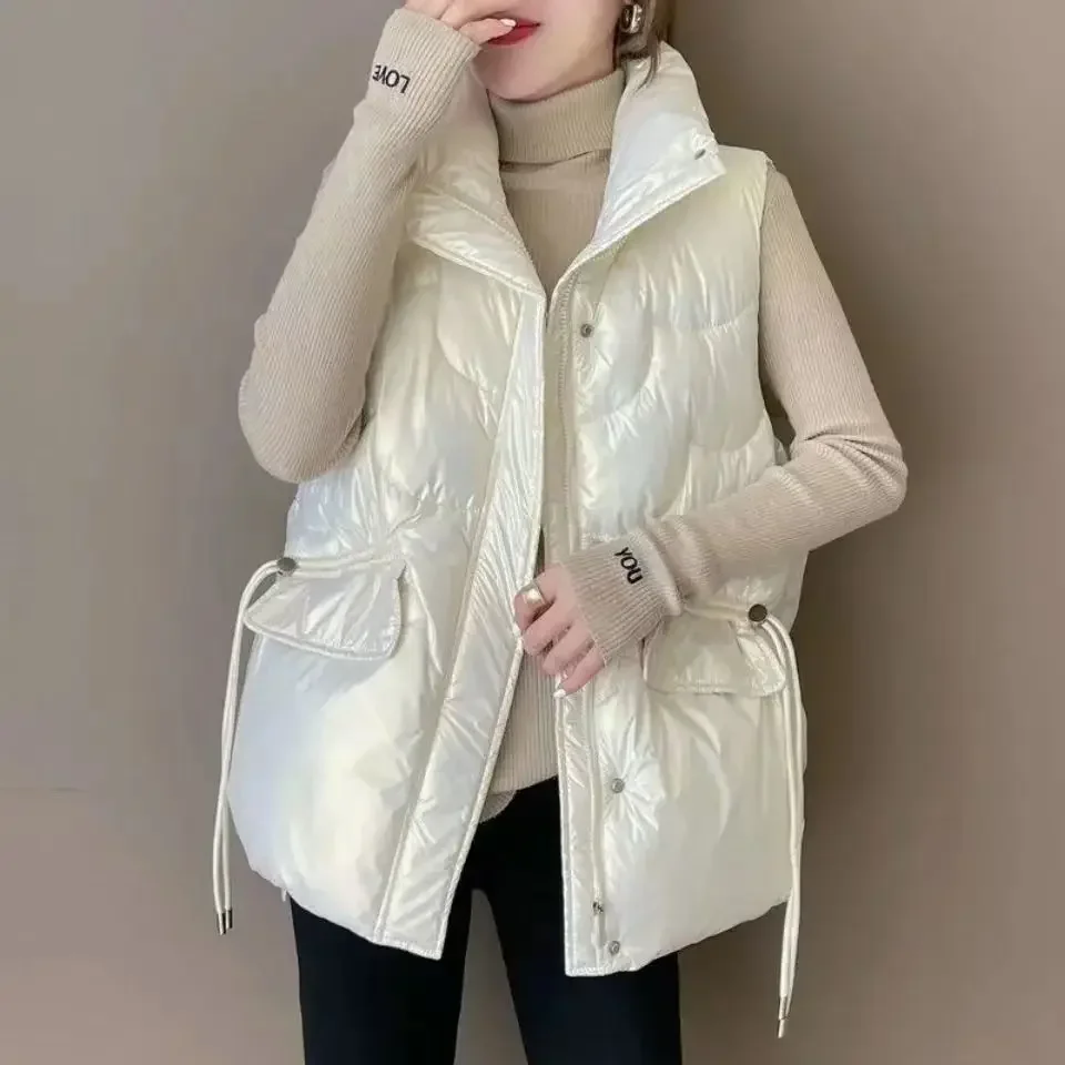 女性用フグベスト,ダウンコート,ハーフキルティング,ルーズ, - Winter Clothing On Sale Women'S のレビューと価格