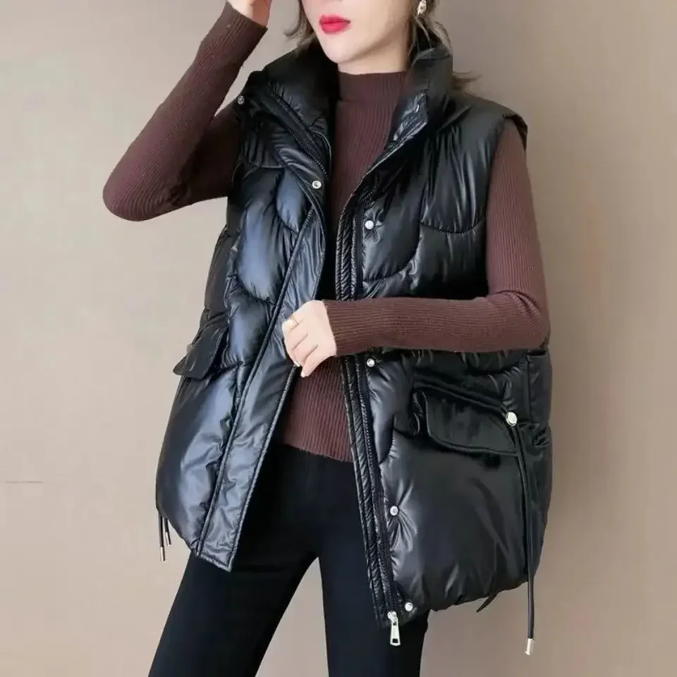 女性用フグベスト,ダウンコート,ハーフキルティング,ルーズ, - Winter Clothing On Sale Women'S のレビューと価格
