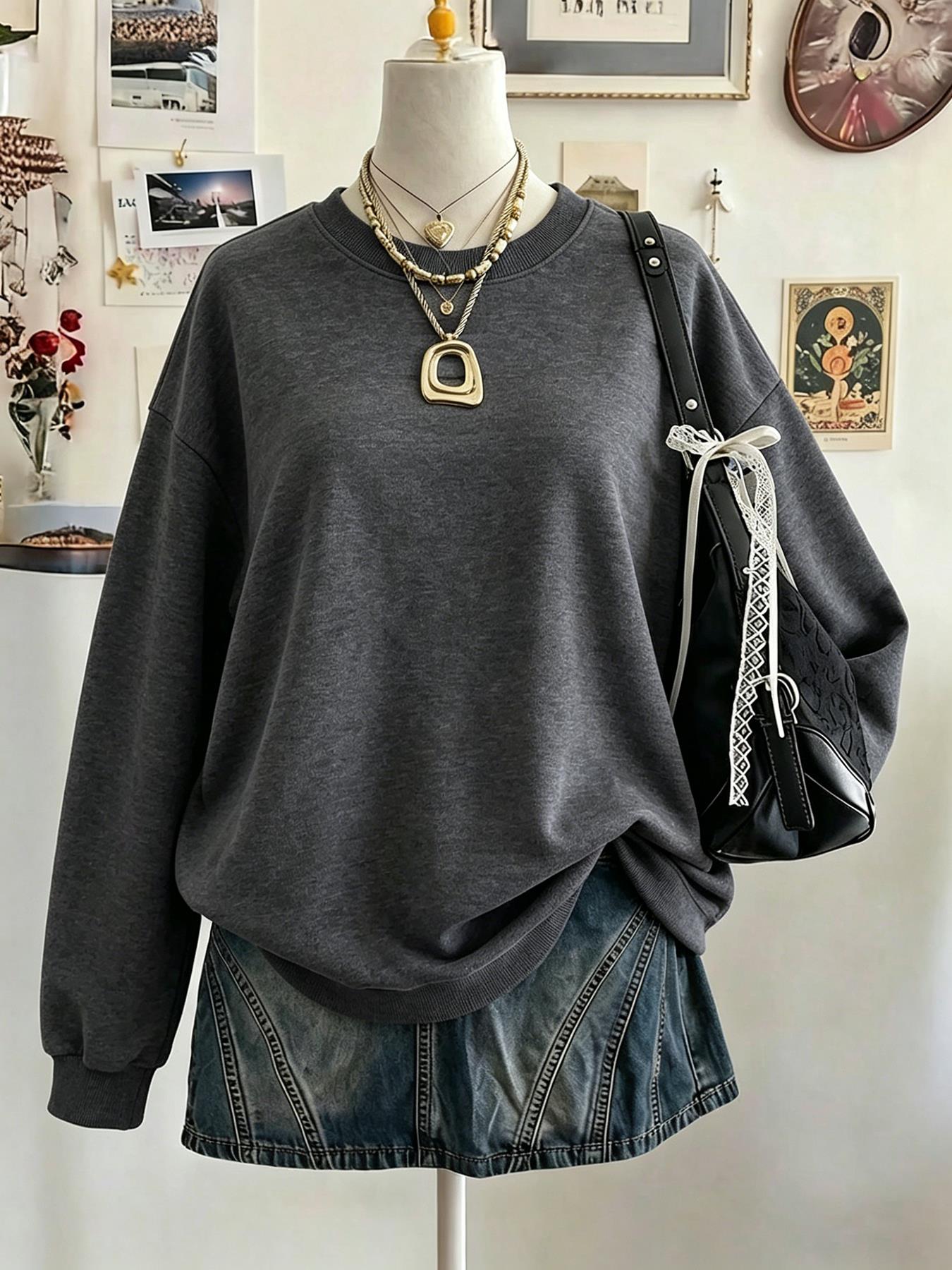 クリアランスセール中 レディース カジュアル ラウンドネック - Winter Clothing On Sale Women'S のレビューと価格