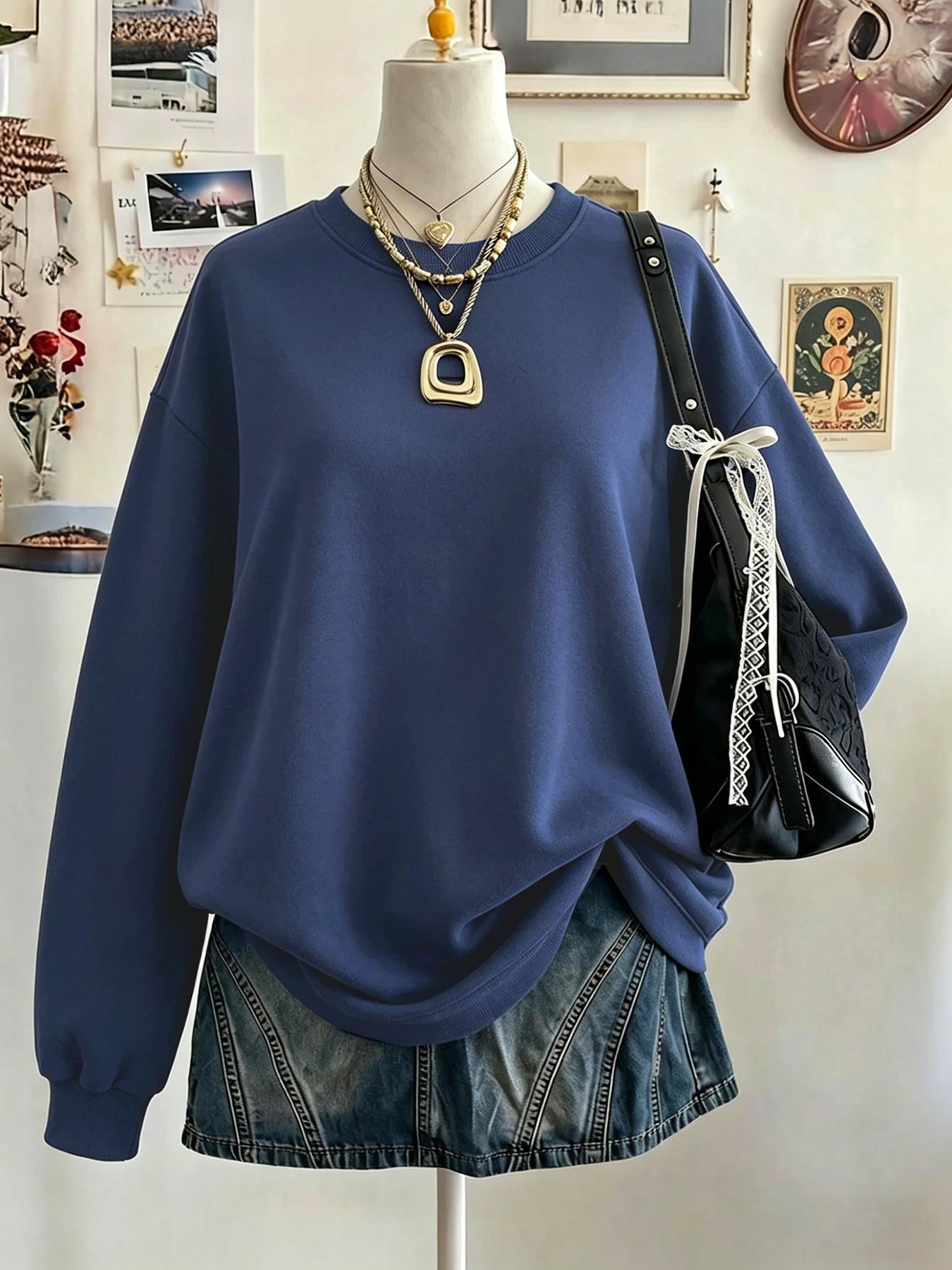 クリアランスセール中 レディース カジュアル ラウンドネック - Winter Clothing On Sale Women'S のレビューと価格