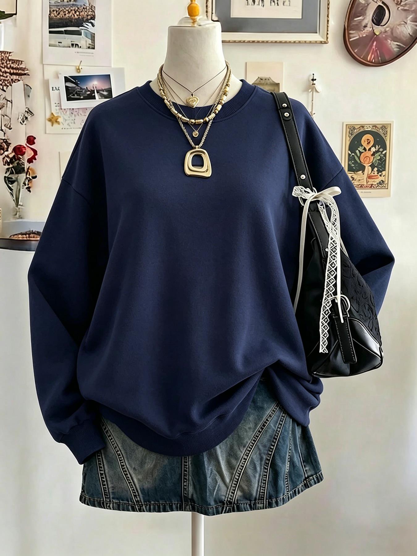 クリアランスセール中 レディース カジュアル ラウンドネック - Winter Clothing On Sale Women'S のレビューと価格