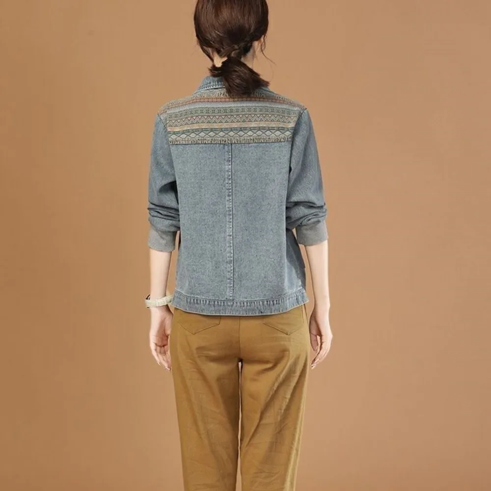 レディースヴィンテージデニムジャケット,ラグジュアリーカウボ - Winter Clothing On Sale Women'S のレビューと価格