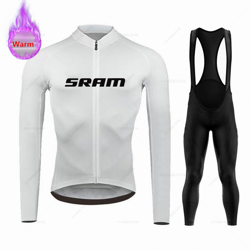 Sramチーム-サーマルフリースサイクリングウェアセット,マ - Winter Clothing Men Sale のレビューと価格
