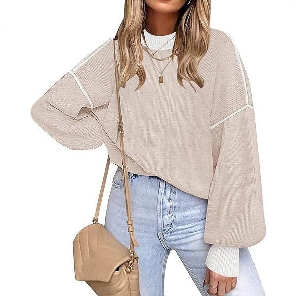 レディース冬服セール　ラウンドネックパフスリーブゆったりミデ - Winter Clothing On Sale Women'S のレビューと価格